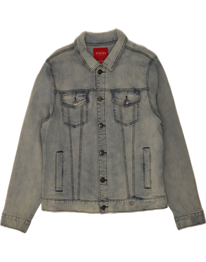 GUESS Mens Denim Jacket UK 42 XL Blue Cotton Vintage Guess and Second-Hand Guess from Messina Hembry 