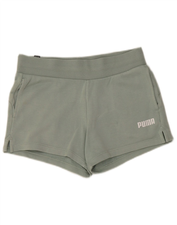 PUMA ženske sportske kratke hlače UK 6 XS plavi pamuk