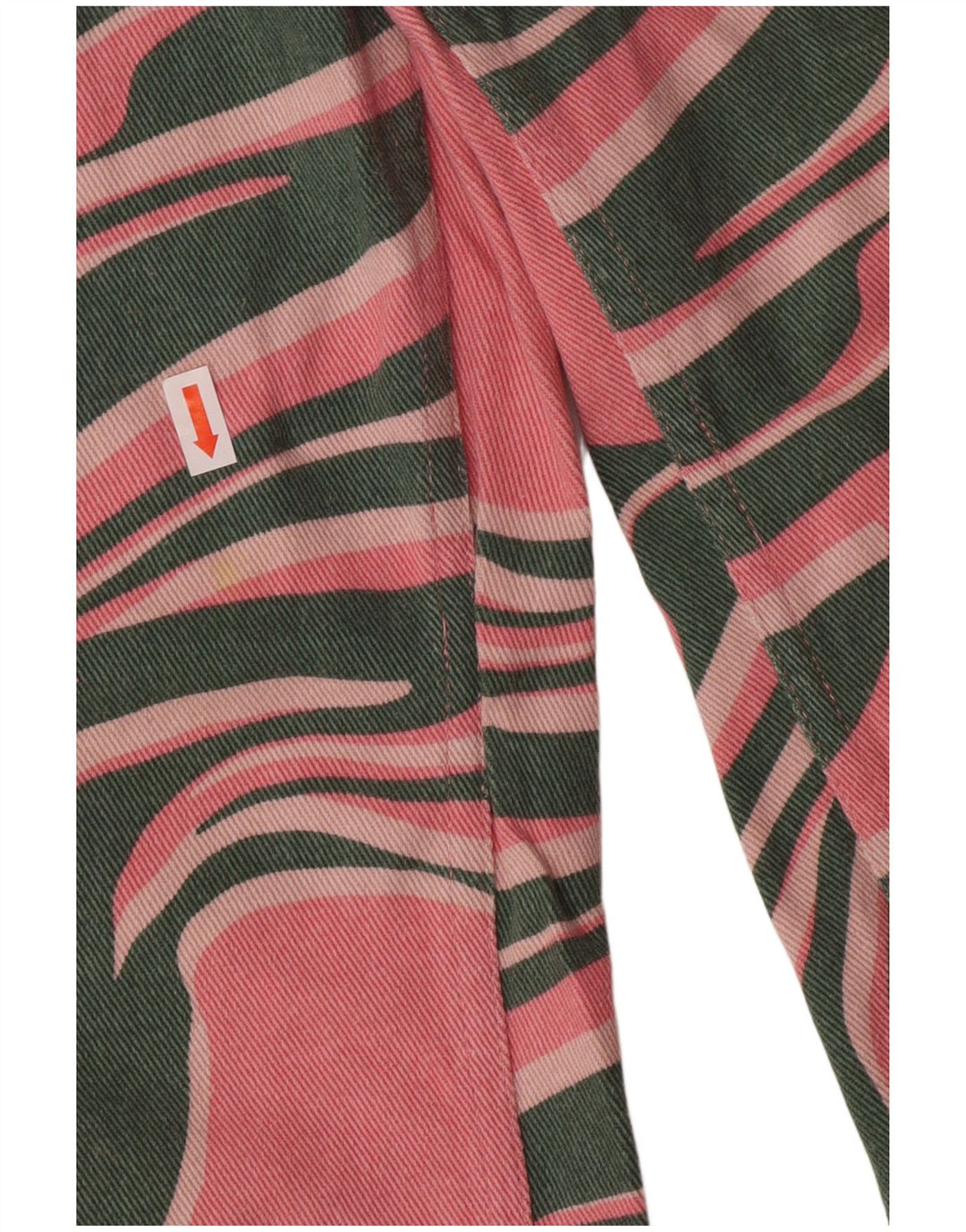 Lucy & Yak Ženske široke traperice visokog struka W28 L29, pamuk, ružičasti životinjski print