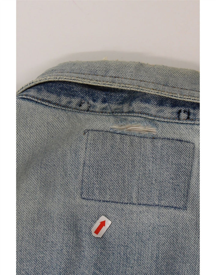 JEP'S ženska prevelika traper jakna UK 10 Small Blue Cotton