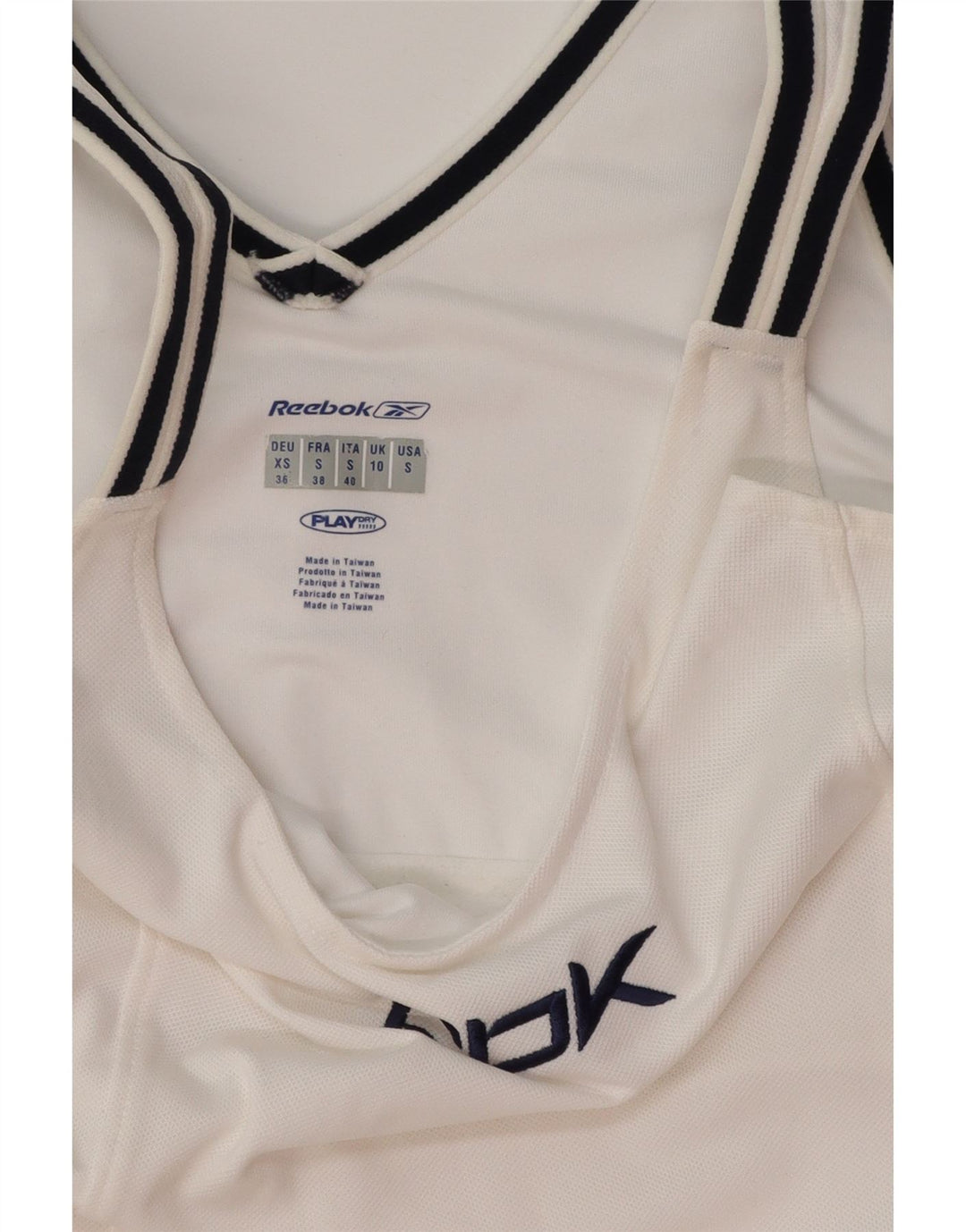 REEBOK ženska teniska haljina s grafičkim motivima UK 10 Mala bijela