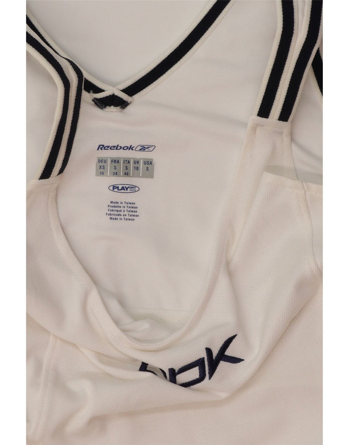 REEBOK ženska teniska haljina s grafičkim motivima UK 10 Mala bijela