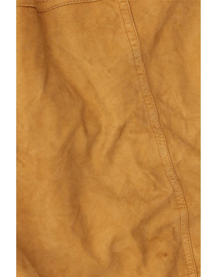 Vintage muška bomber jakna od brušene kože IT 50 velika bež koža