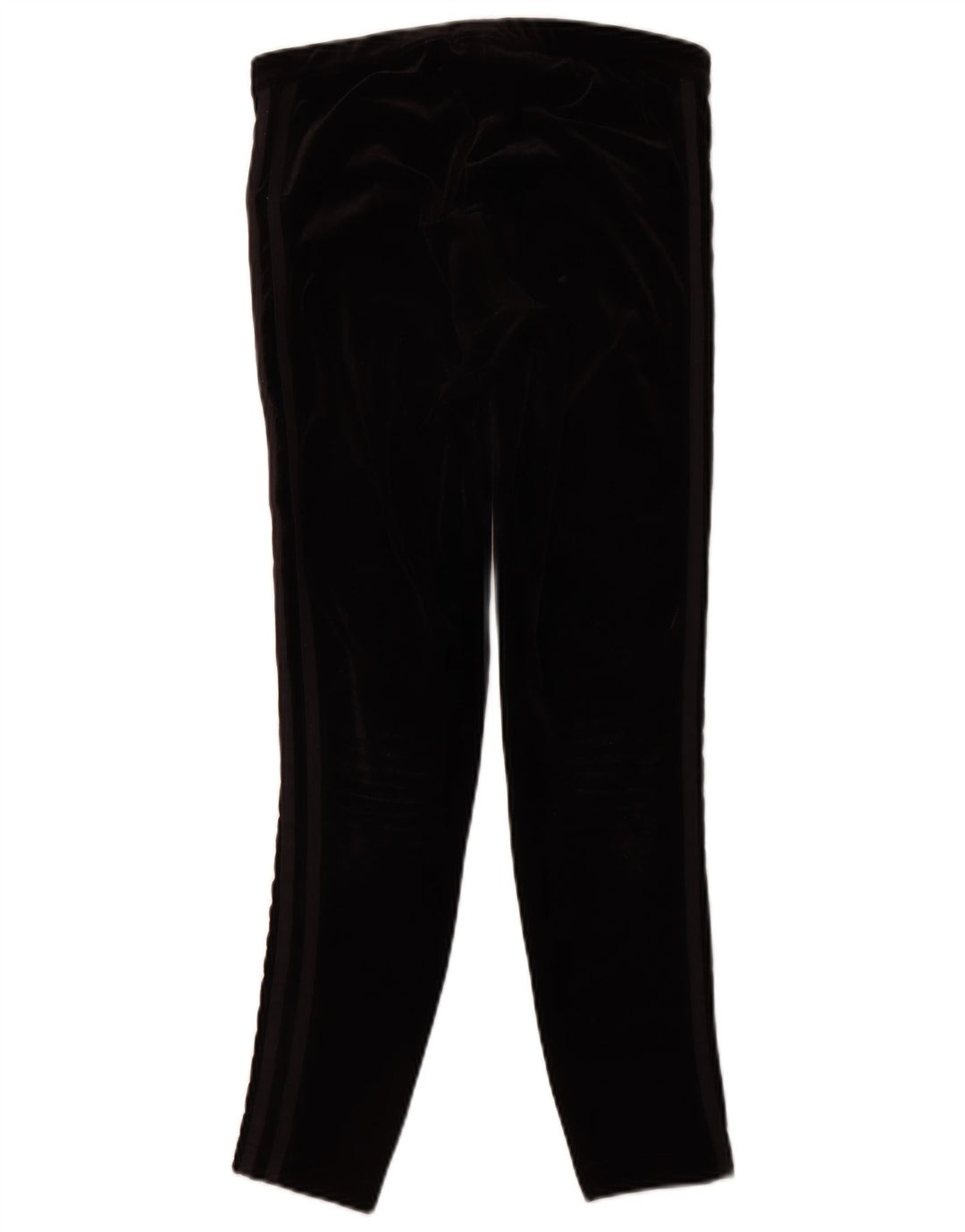 Ženske tajice od velura ADIDAS UK 12 Srednji crni poliester