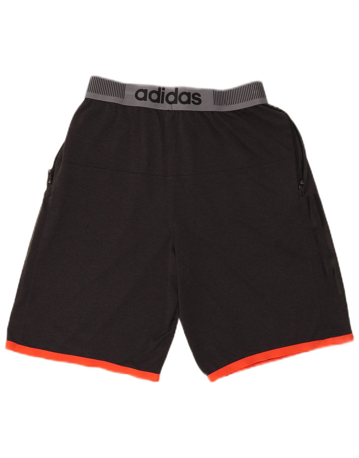 Adidas muške grafičke sportske kratke hlače srednje sive boje