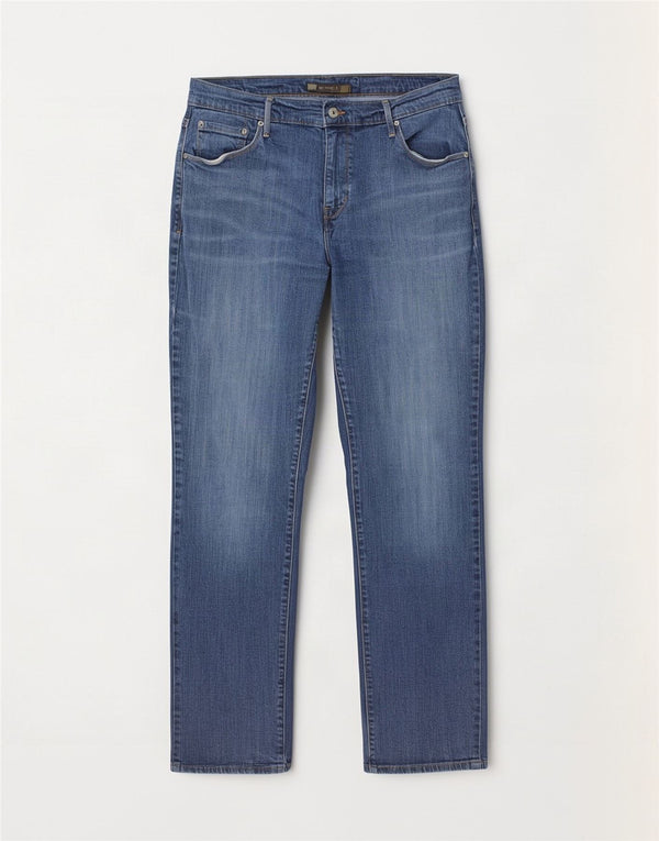 Levi's ženske ravne traperice 505 US 14 XL W32 L32 plavi pamuk