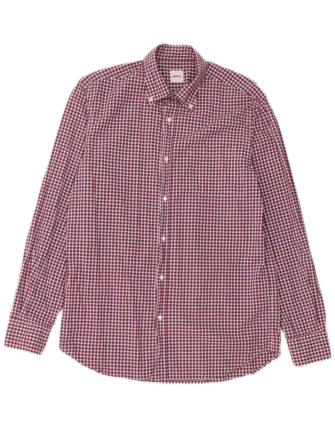 Aspesi muška košulja veličina 41 16 velika crvena gingham pamuk