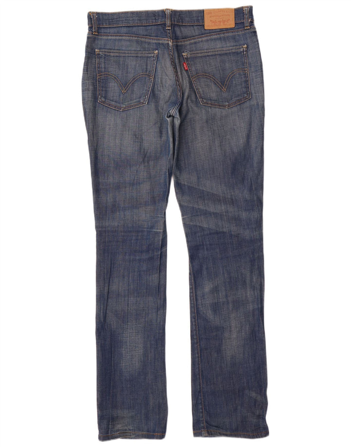 Levi's ženske 528 ravne traperice W32 L34 plavi pamuk