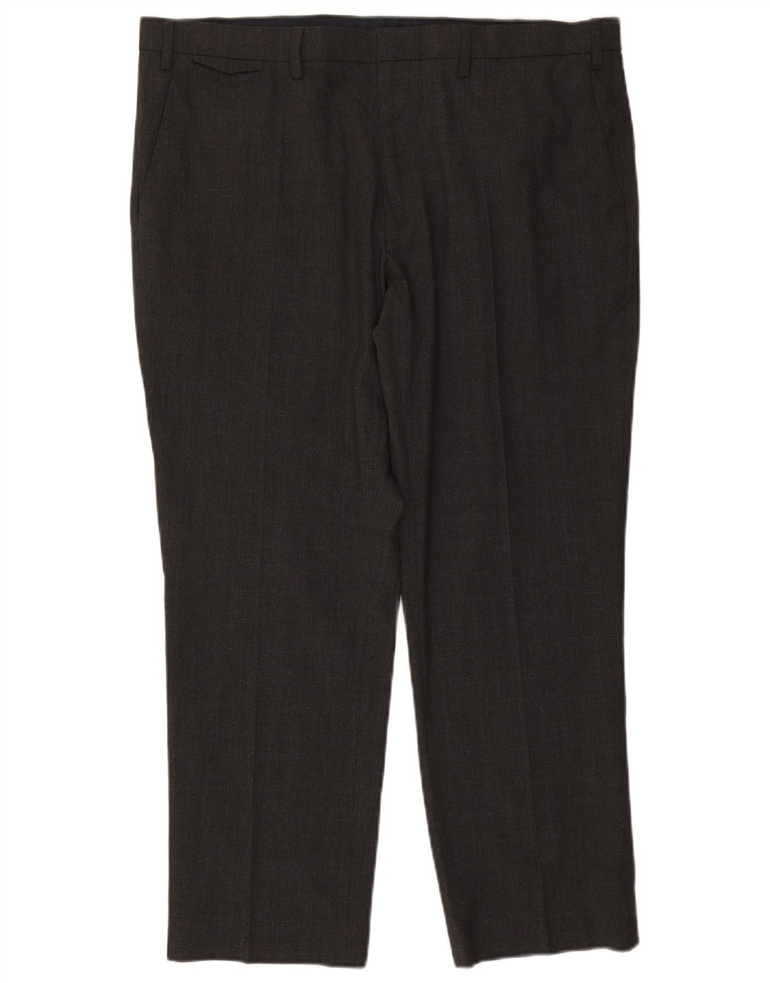 MARKS & SPENCER Muške chino hlače regularnog kroja W40 L28 sivi poliester