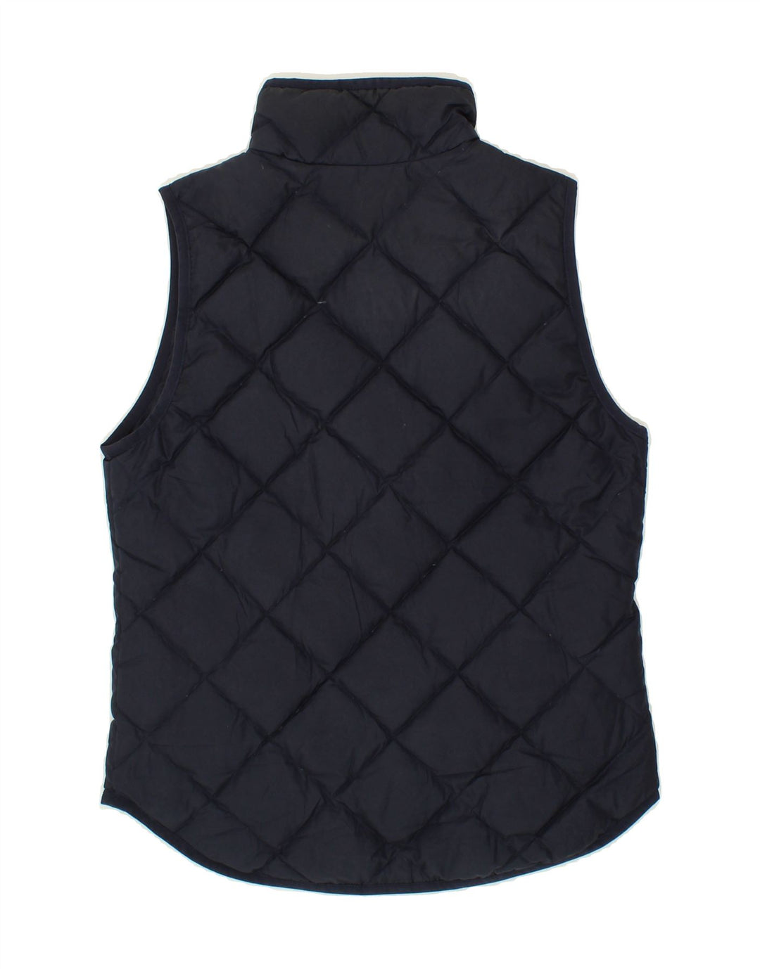 J. CREW Womens Quilted Gilet UK 6 XS Navy Blue Polyester Vintage J. Crew and Second-Hand J. Crew from Messina Hembry 