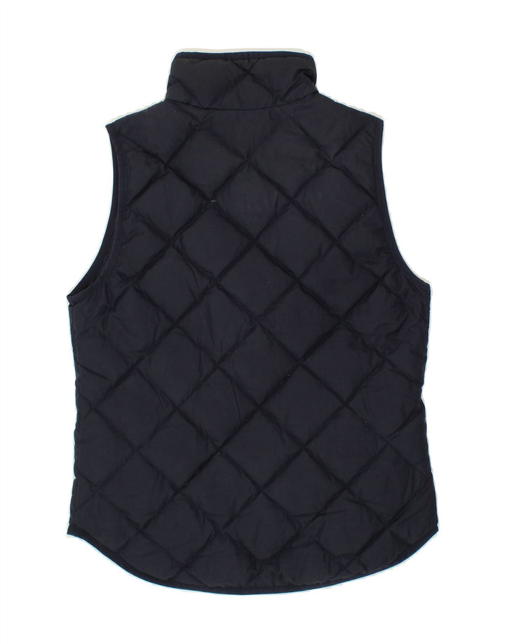 J. CREW Womens Quilted Gilet UK 6 XS Navy Blue Polyester Vintage J. Crew and Second-Hand J. Crew from Messina Hembry 