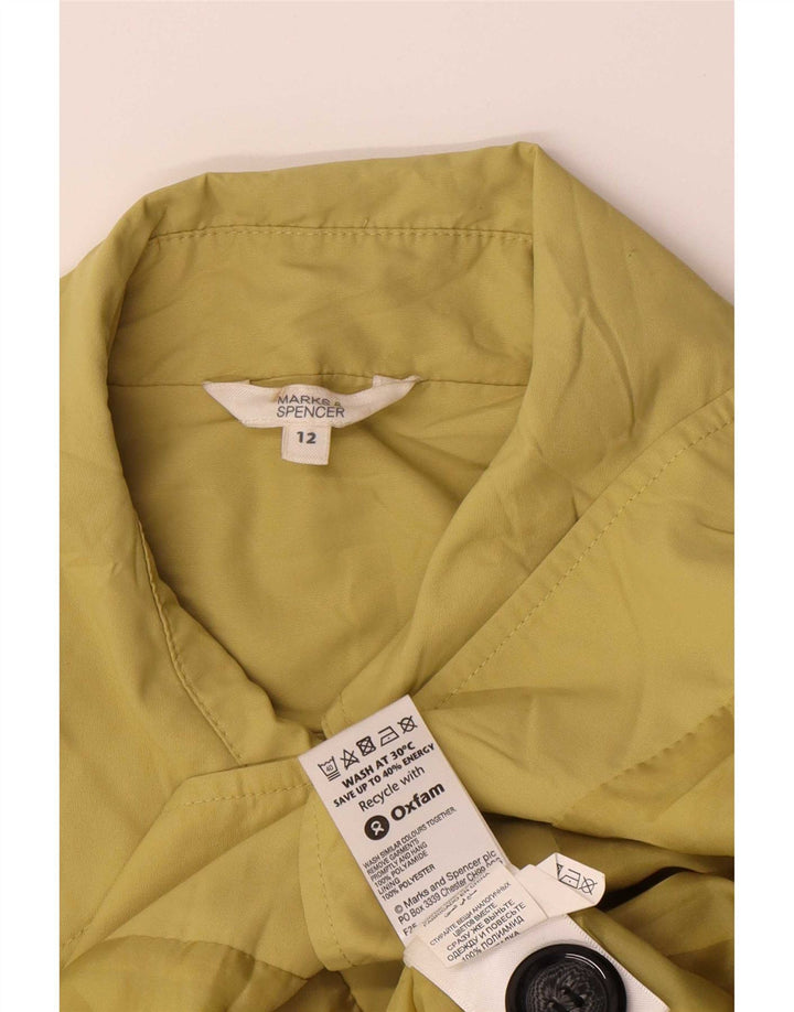 Marks & Spencer ženski trenč kaput UK 12 Srednje zeleni poliamid