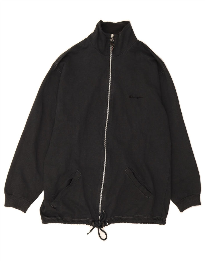 CHAMPION Womens Tracksuit Top Jacket UK 14 Medium Black Vintage Champion and Second-Hand Champion from Messina Hembry 