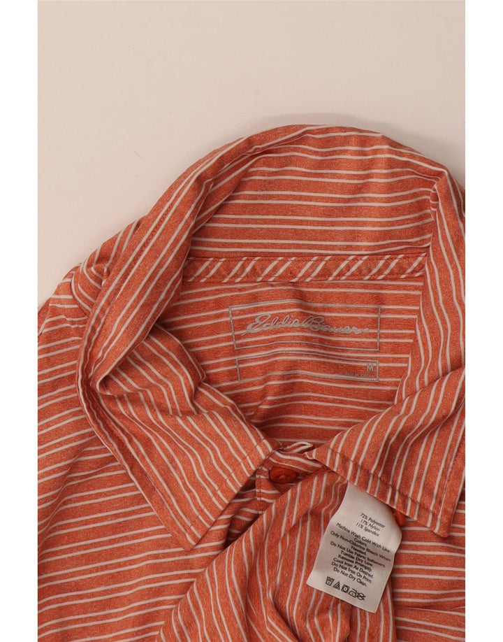 Eddie Bauer muška polo majica srednje narančaste pruge od poliestera