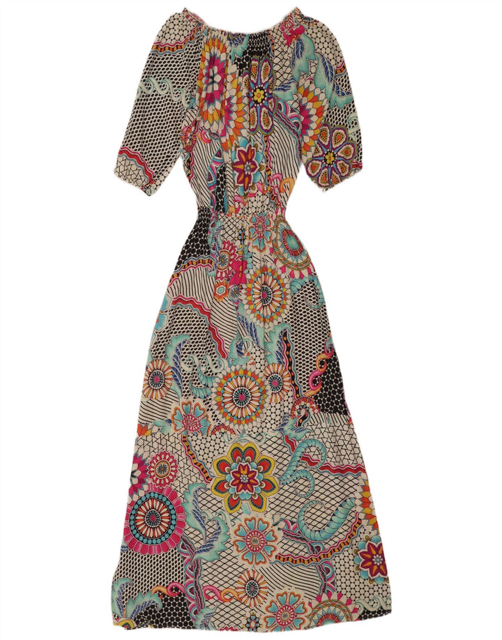 Desigual ženska maksi haljina 3/4 rukava EU 40 srednje raznobojna cvjetna