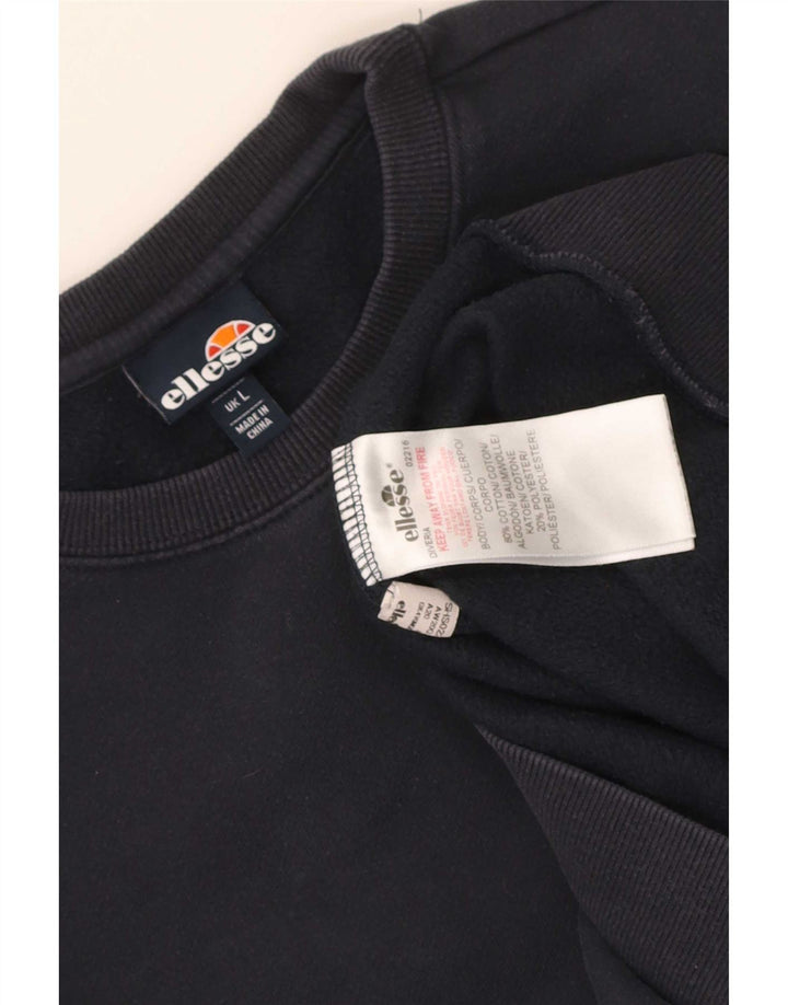 Ellesse muški džemperi veliki tamnoplavi pamuk