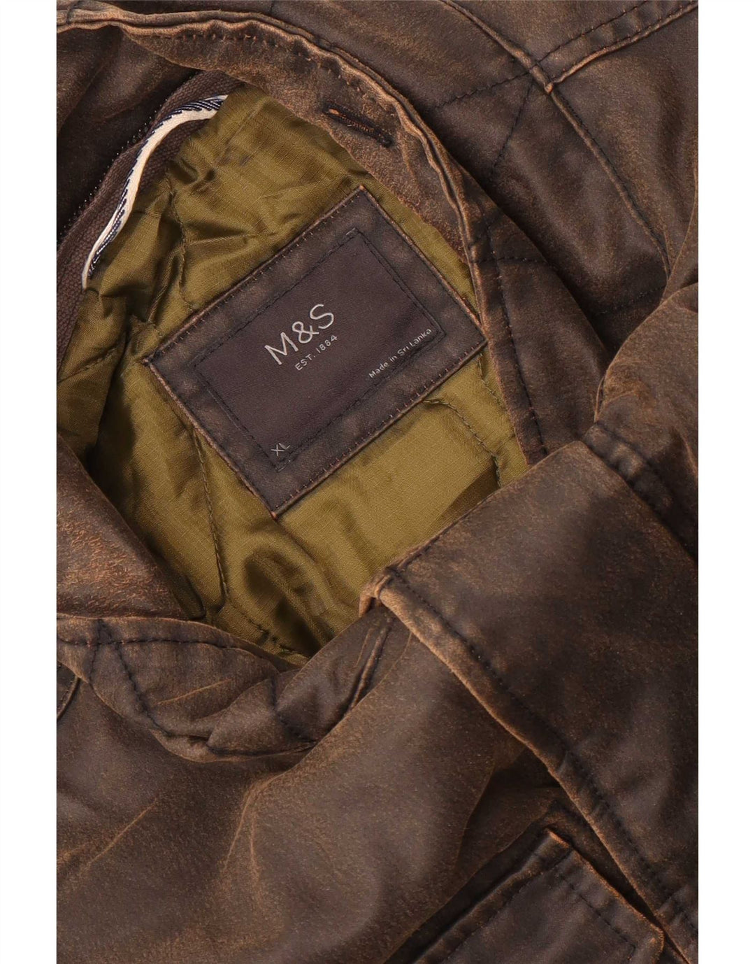 Marks & Spencer muška jakna od voštanog pamuka UK 42 XL smeđa