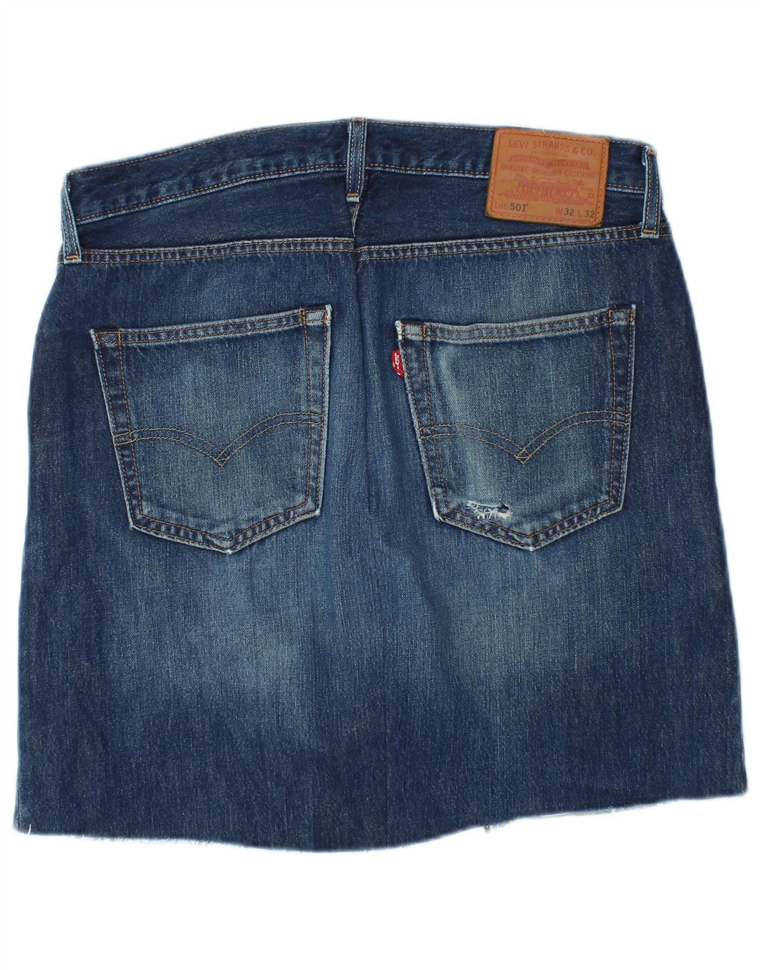 LEVI'S ženska 501 traper suknja W32 veliki plavi pamuk
