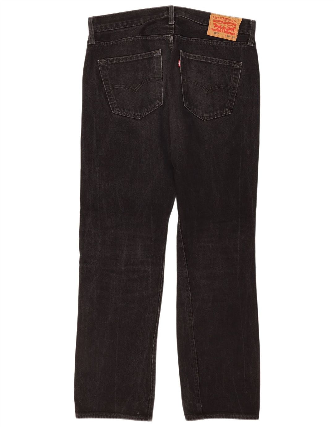 Levi's muške 501 ravne traperice W34 L32 crni pamuk