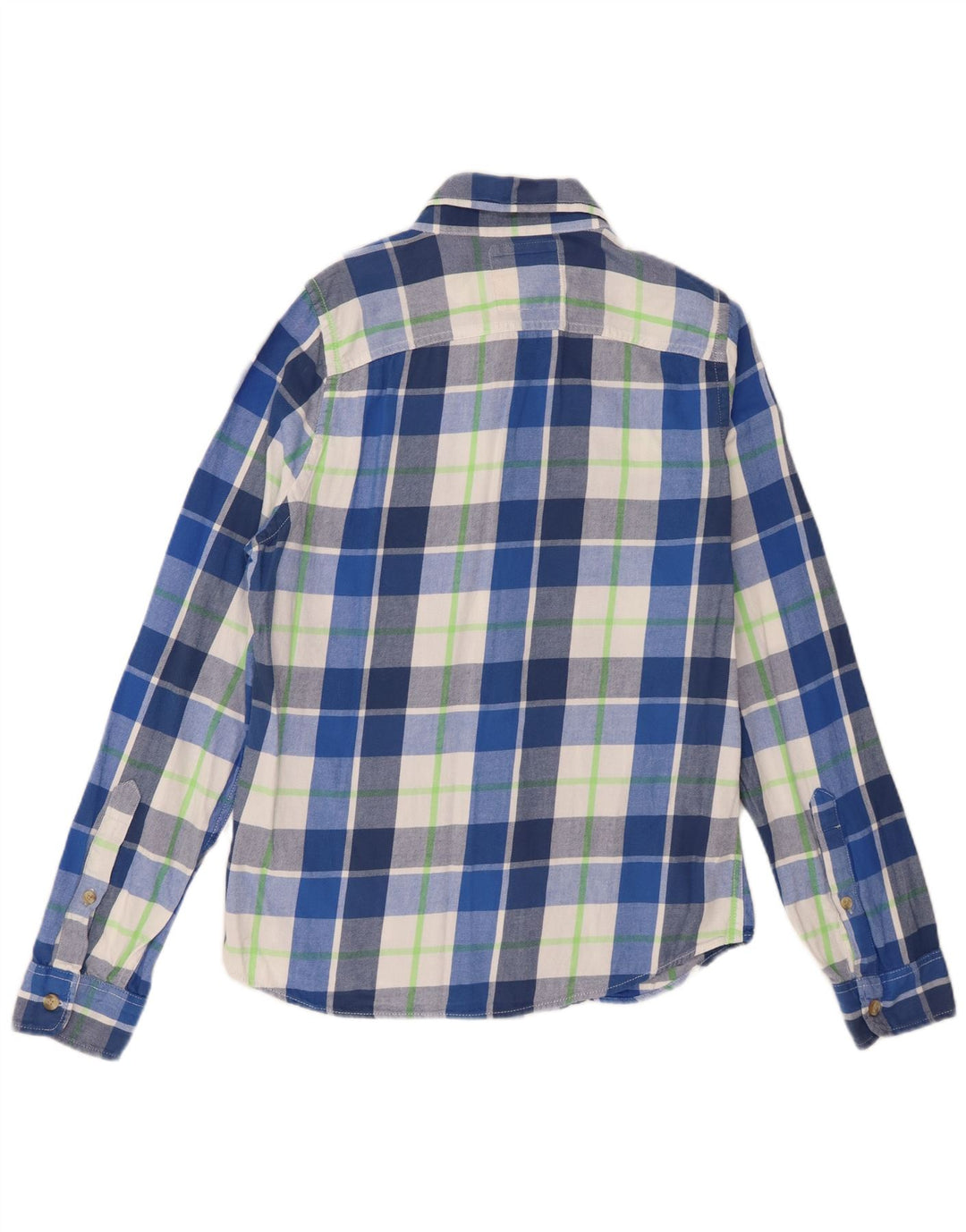 Hollister muška flanelska košulja srednje plave pamučne kare