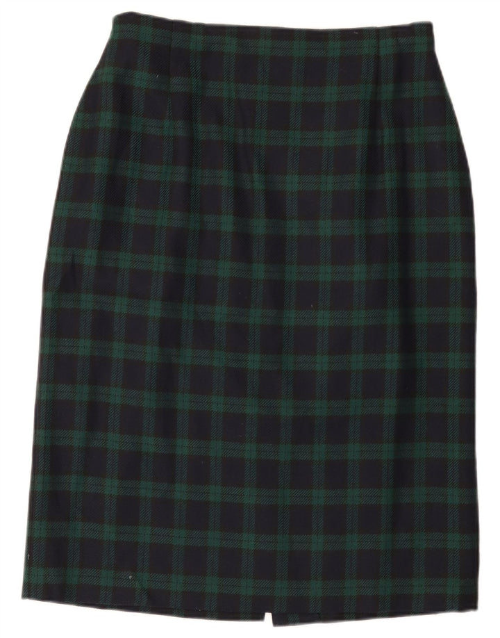 Marks & Spencer ženska pencil suknja St. Michael W30 srednje tamnoplava karirana