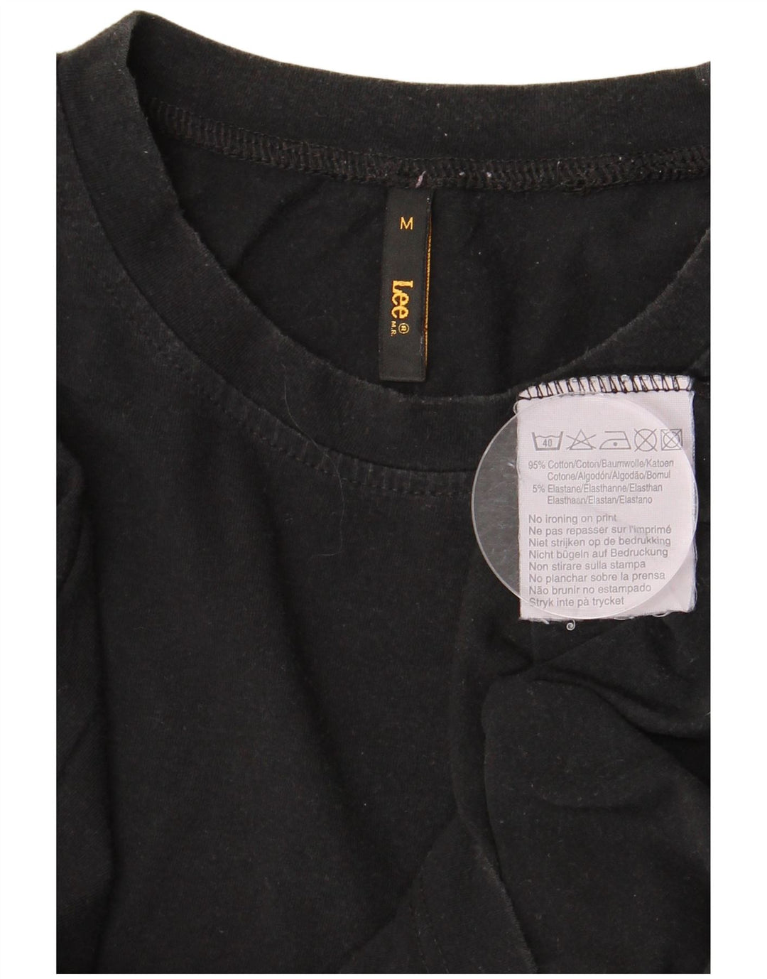 LEE muška majica dugih rukava srednje crne pamučne boje