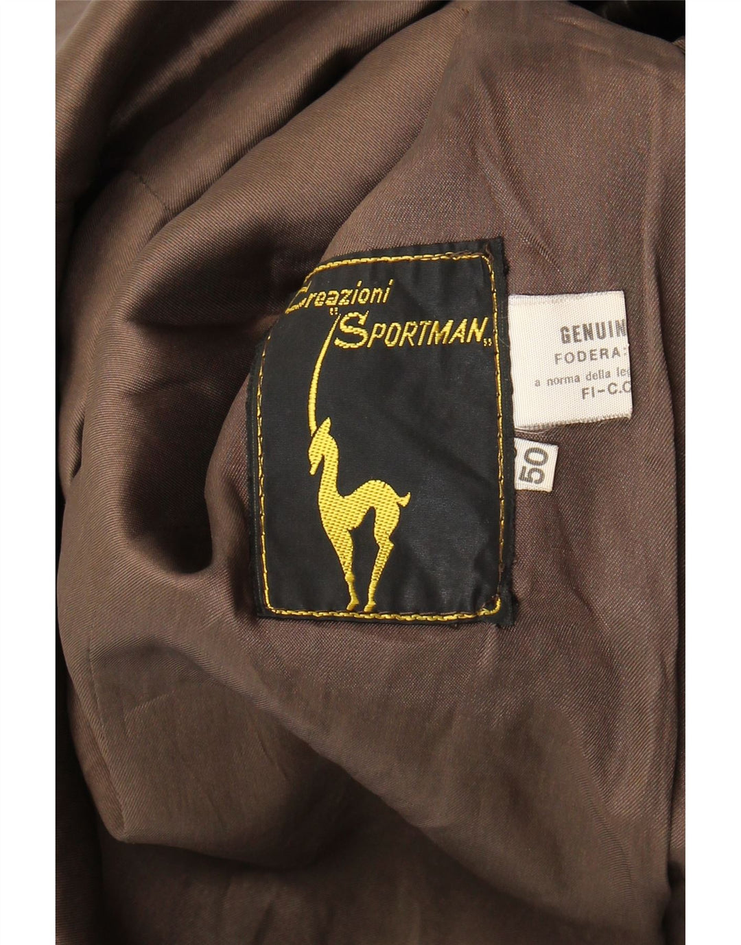 VINTAGE muški kožni kaput IT 50 Large Brown Leather