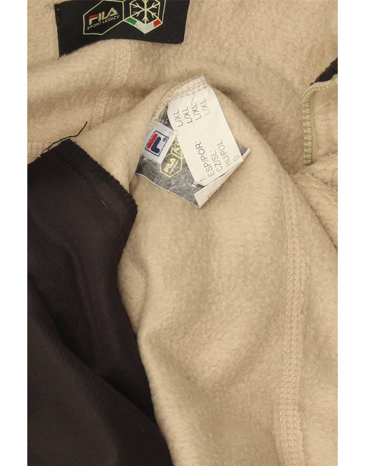Fila Muška jakna od flisa UK 40 Large Beige Colourblock Poliester