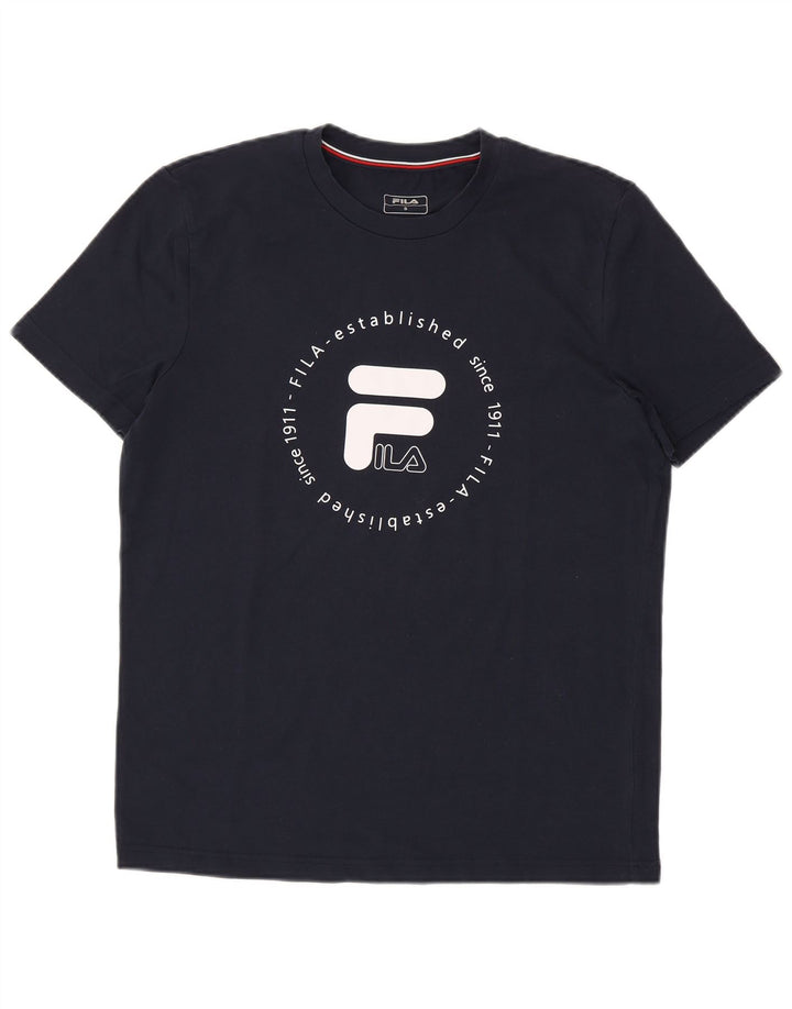 FILA Majica kratkih rukava s grafičkim motivima, mala tamnoplava