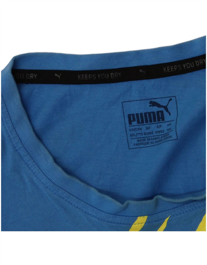 Puma muška majica s grafičkim motivima 2XL plava