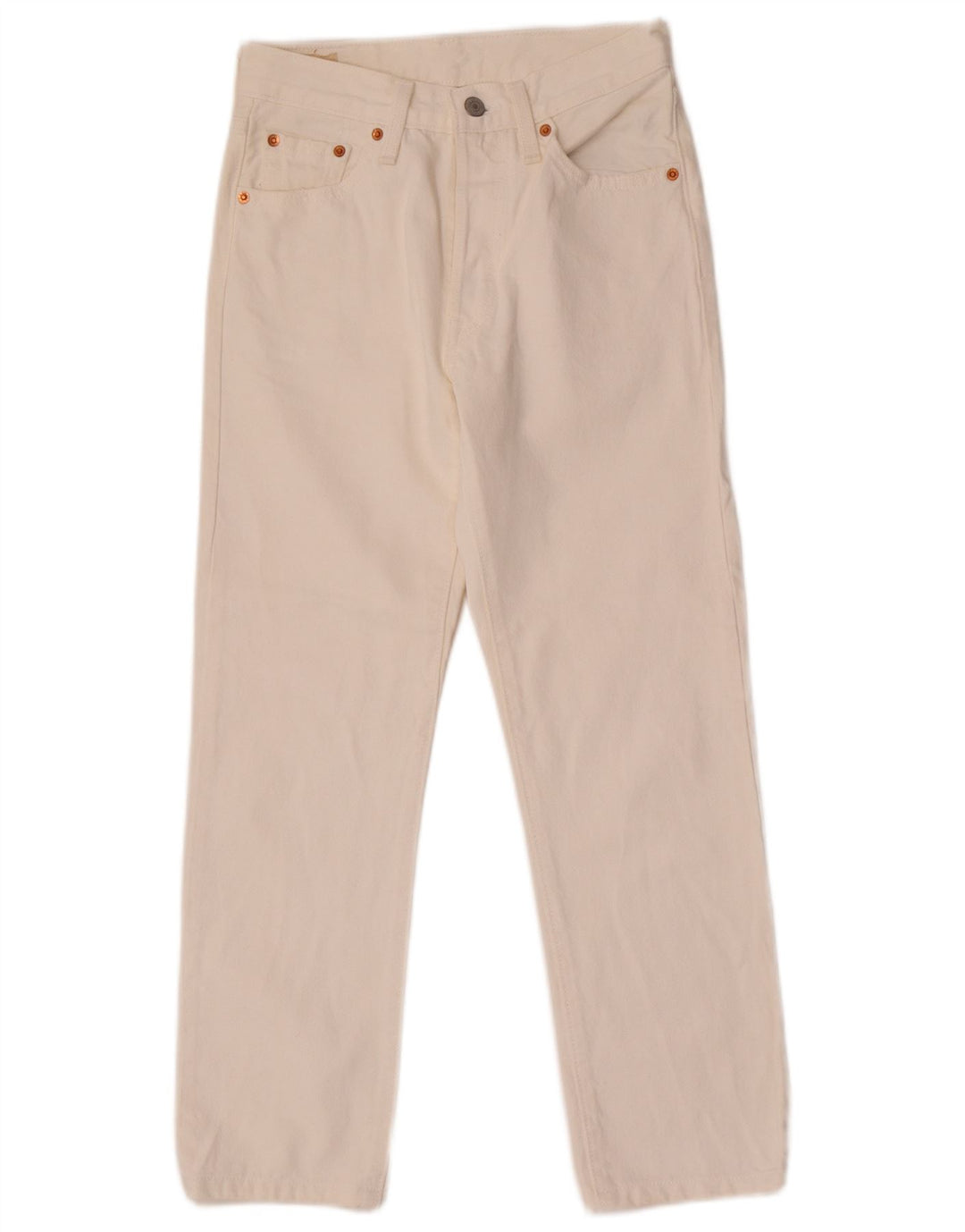 Levi's ženske 501 ravne traperice W26 L26 bijele