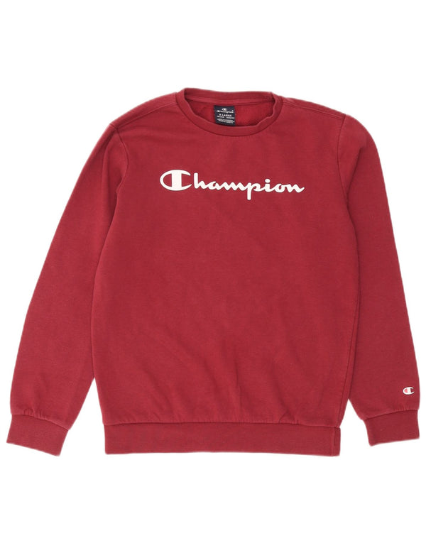 Champion Boys Graphic Sweatshirt Džemper 13-14 godina XL Bordo
