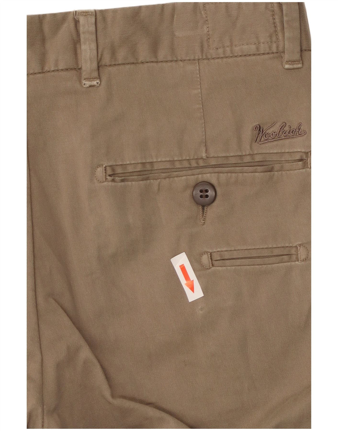 Woolrich muške uske chino hlače W30 L33 bež pamuk