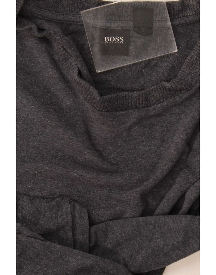 Hugo Boss muška majica dugih rukava srednje siva