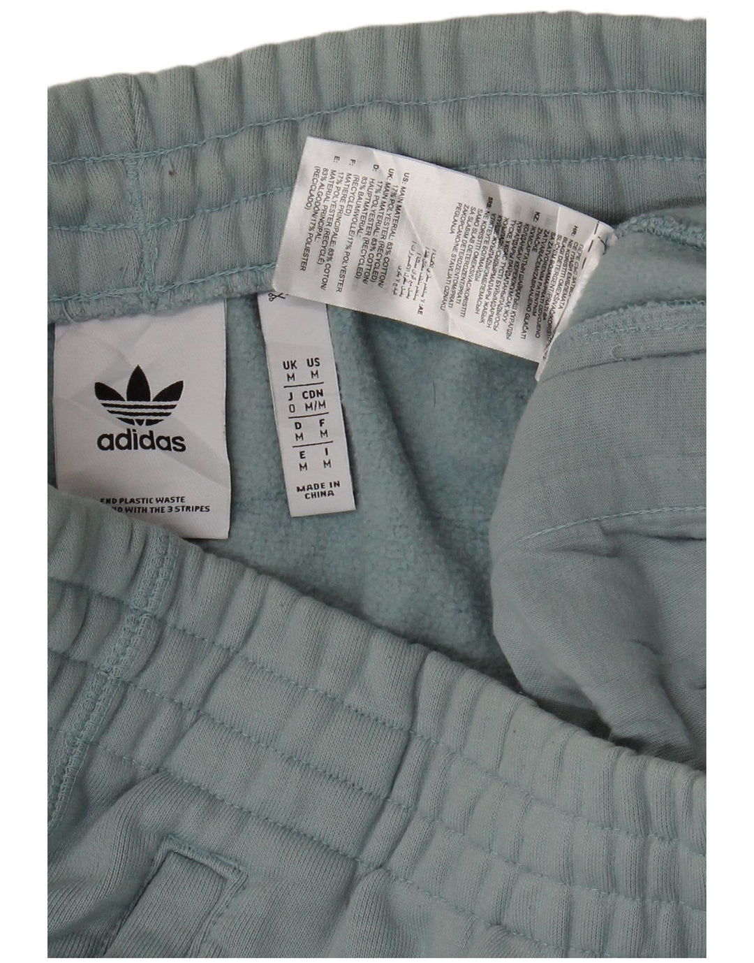 Adidas muške trenirke hlače Joggers srednje plavi pamuk