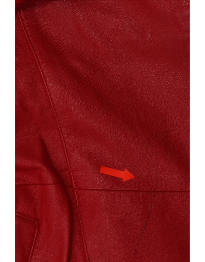 D'Enver ženski kožni kaput UK 18 XL crvena koža
