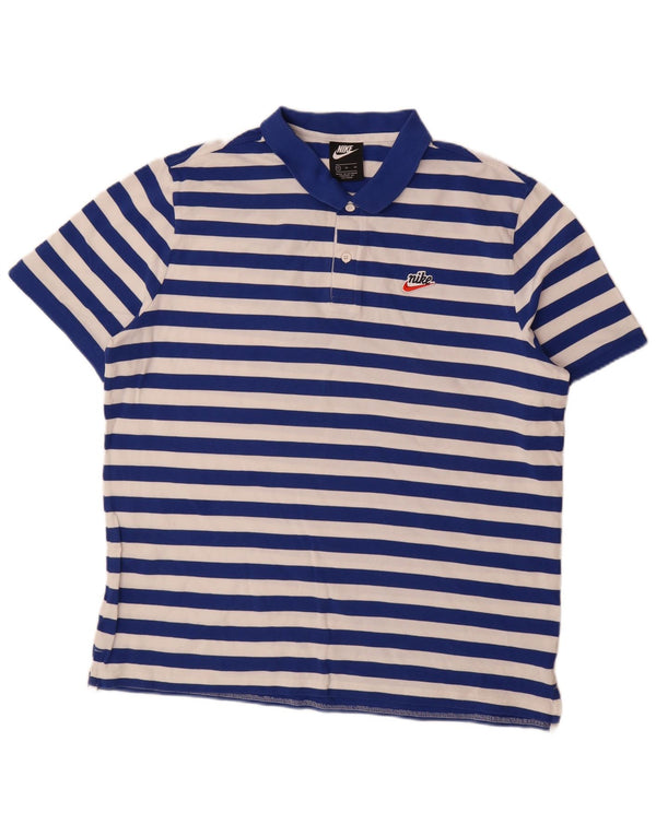 Nike muška polo majica XL plavi pamuk
