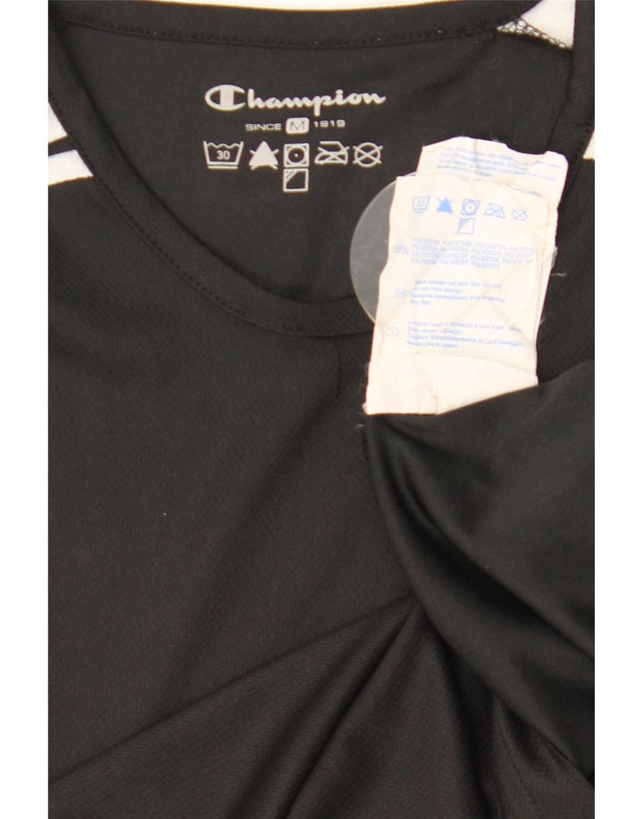 Champion majica kratkih rukava UK 12 Medium Black Colourblock Poliester