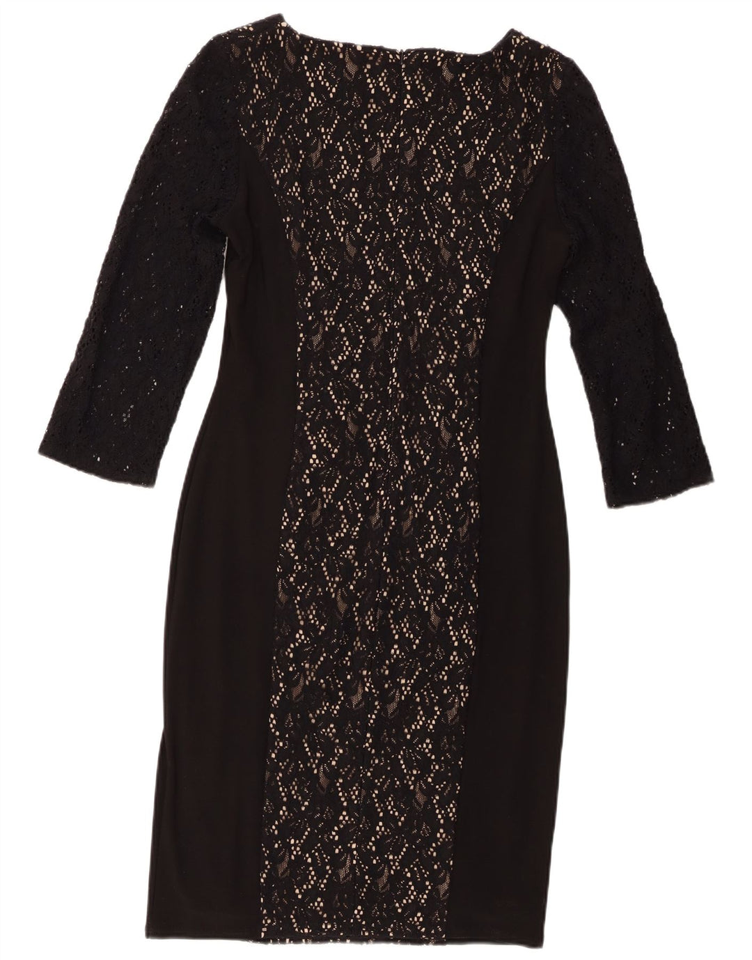 Phase Eight ženska plašt haljina 3/4 rukava UK 14 srednje crna cvjetna