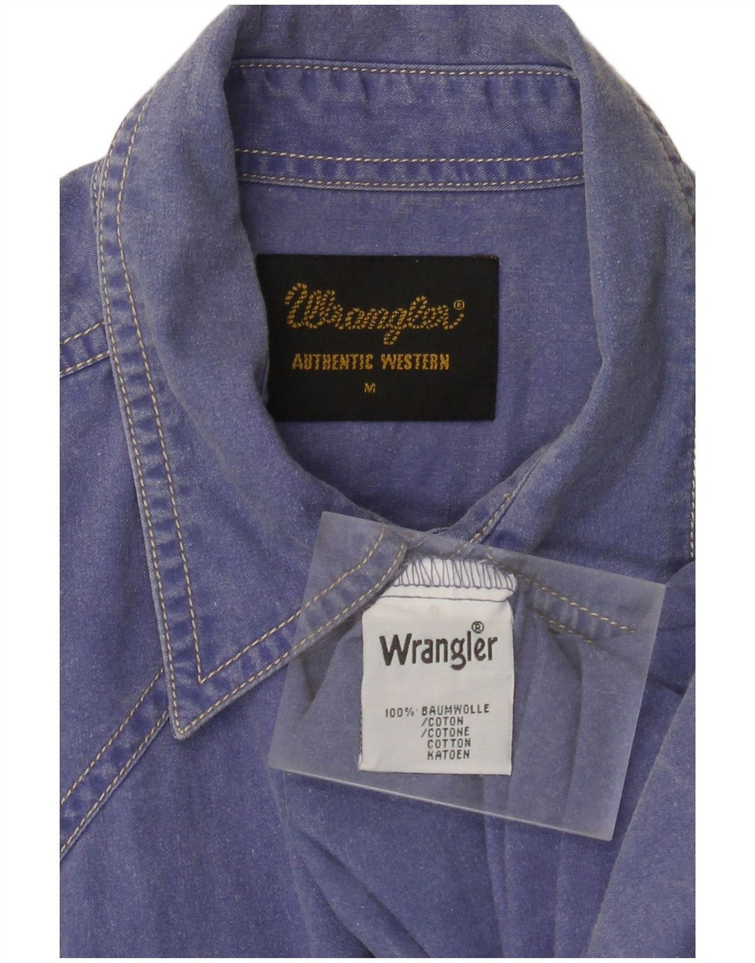 WRANGLER Muška košulja Srednje plavi pamuk