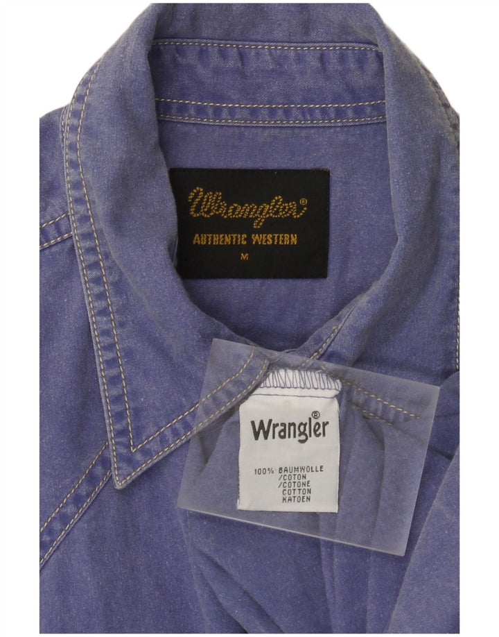 WRANGLER Muška košulja Srednje plavi pamuk