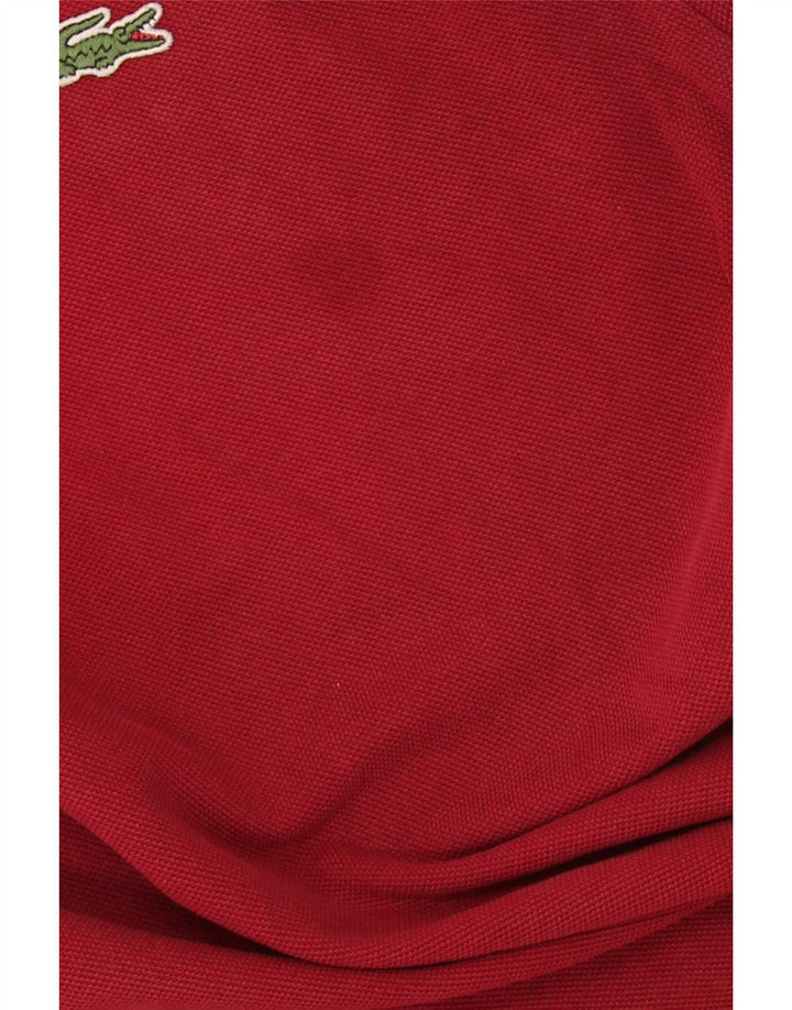 Lacoste muška polo majica veličine 4 srednje crvene pamučne boje