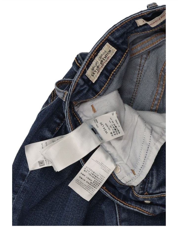 LEVI'S Ženske traperice visokog uskog kroja W24 L30 Plavi liocel