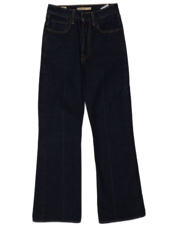 LEVI'S Ženske rebraste traperice W25 L26 tamnoplavi pamuk