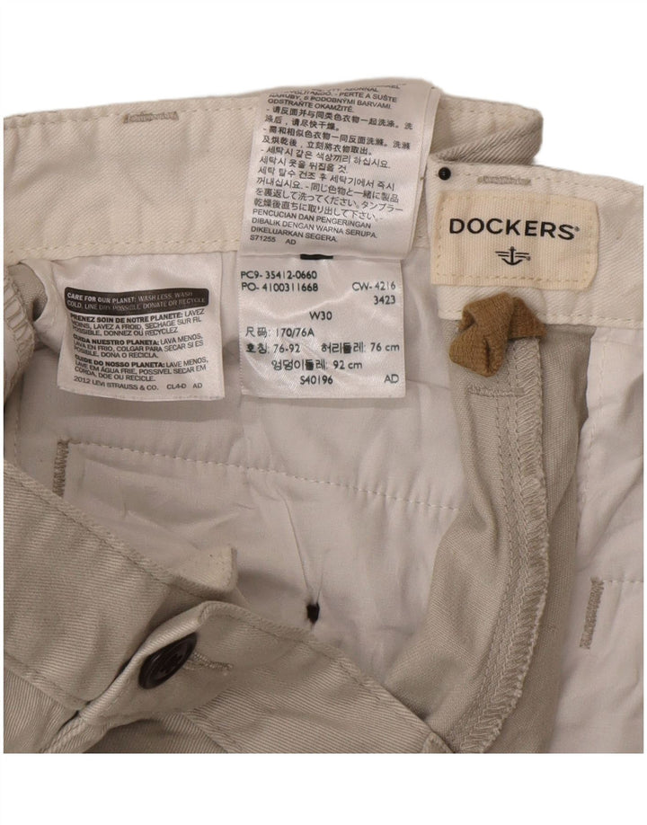Dockers muške kargo kratke hlače W30 srednje bež pamuk