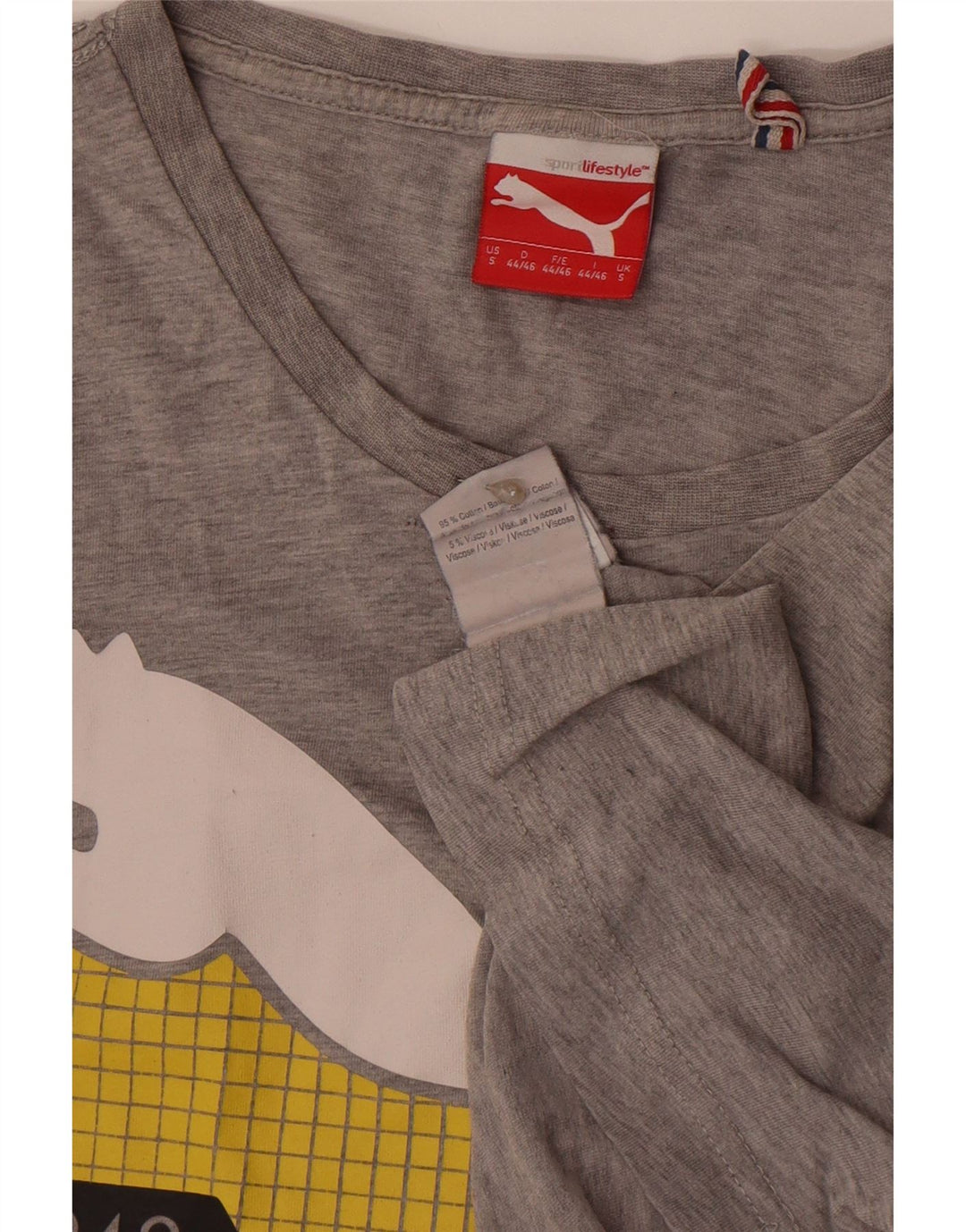 Puma muška majica kratkih rukava s grafičkim motivima, mali sivi pamuk