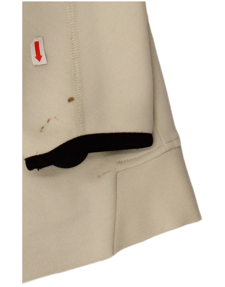 NIKE pulover s kapuljačom na patentni zatvarač za dječake 12-13 godina, veliki bijeli pamuk