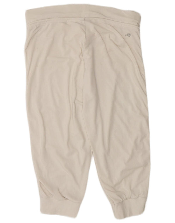 Nike Ženske Capri Trenirke Hlače Joggers UK 14 Srednje Bijele
