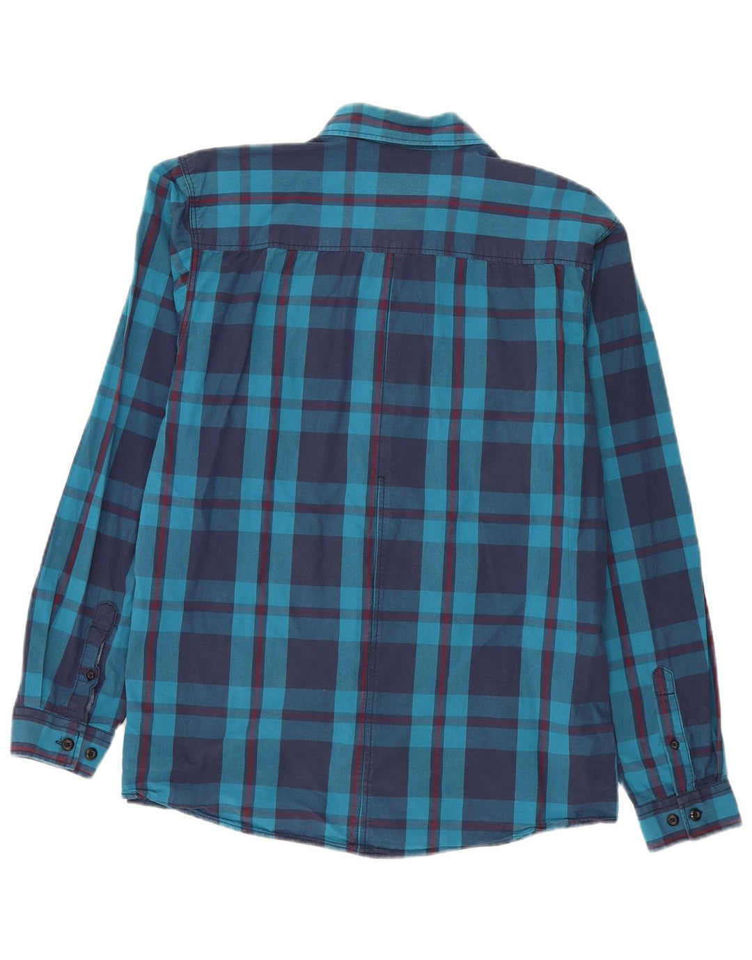 JACK & JONES Mens Shirt XL Blue Check Cotton