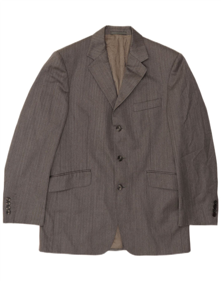 Aquascutum muška jakna sa 3 gumba UK 40 velika siva vuna